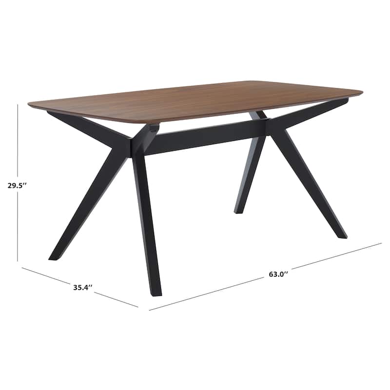 SAFAVIEH Couture Divya Rectangle Wood Dining Table - 63"W x 35"D x 30"H