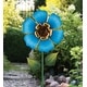preview thumbnail 3 of 3, Regal Art & Gift 36 Inch Flower Spinner Stake - Blue