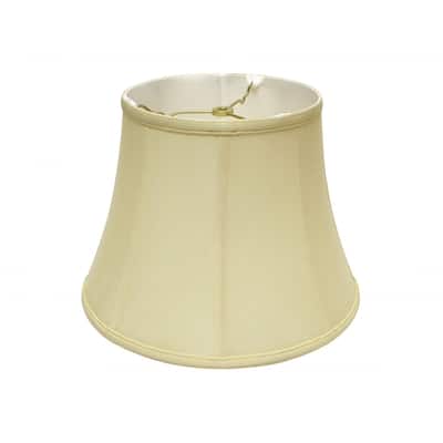 HomeRoots 16" Antique White Altered Bell Monay Shantung Lampshade - 16