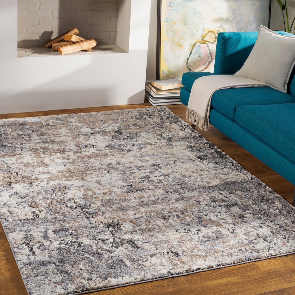 Artistic Weavers Leamon Modern Abstract Plush Area Rug