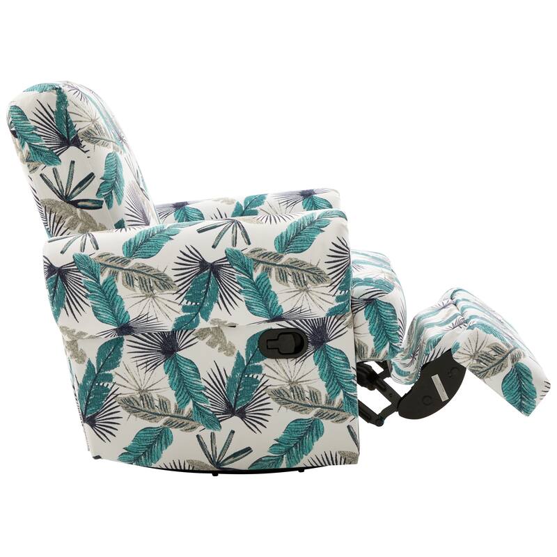 Manual Recliner Sofa Swivel Recliner Rocker Chair with Adjustable Backrest for Living Room, Bedroom, or Nursery