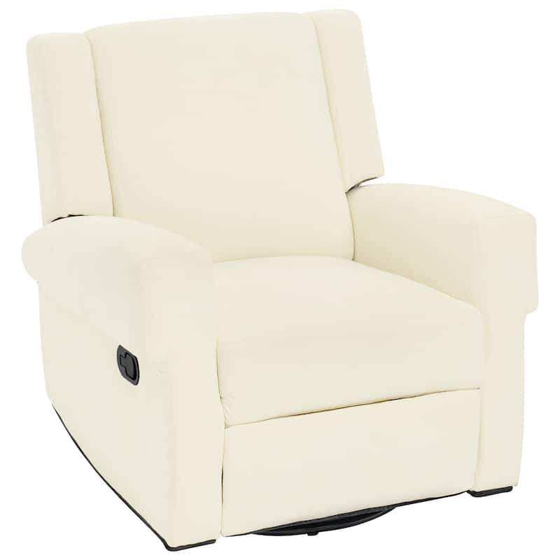Christopher Knight Home - Nursery Recliner Modern Swivel Rocker Upholstered Recliner Chair with Dual Reclining Positions