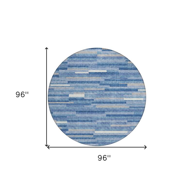 HomeRoots Striped Transitional Rectangle Outdoor Rug