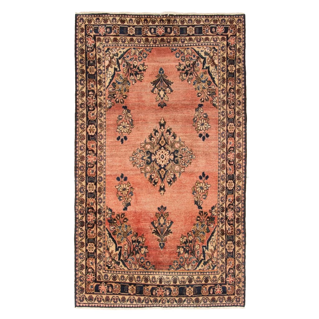 ECARPETGALLERY Hand-knotted Andelz Copper Wool Rug - 4'1 x 7'3