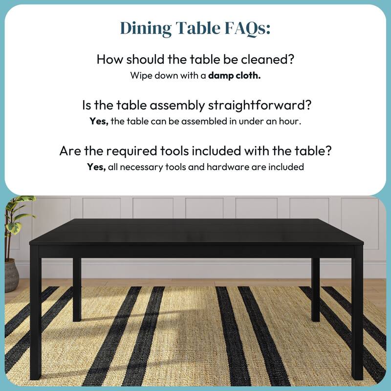 Rectangular 72" Dining Table