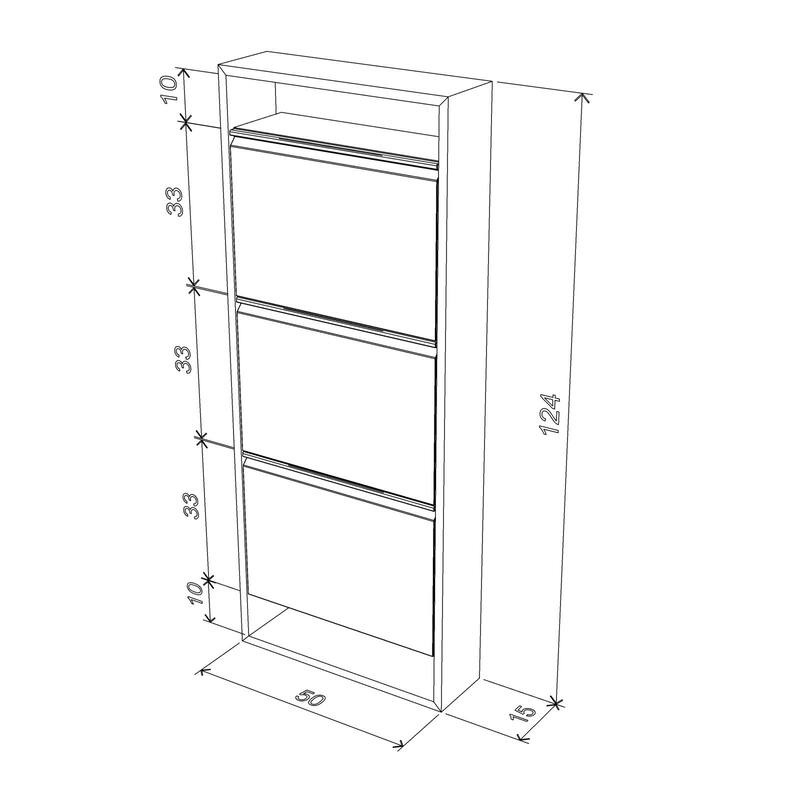 Valeria Wood Base Shoe Cabinet