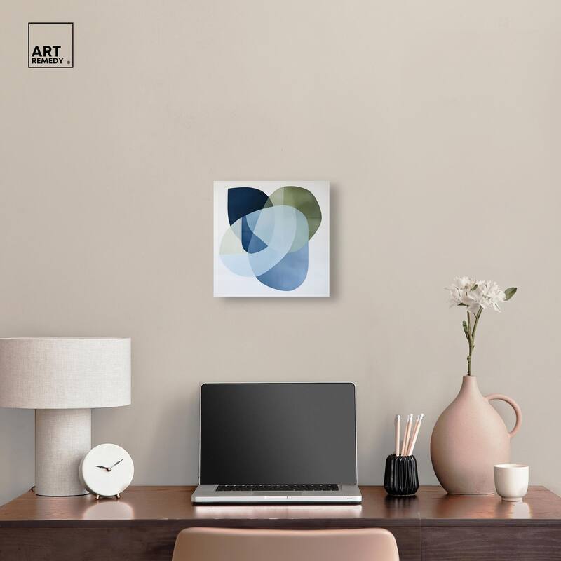 Serene Overlap I Canvas by Art Remedy, Gallery Wrapped