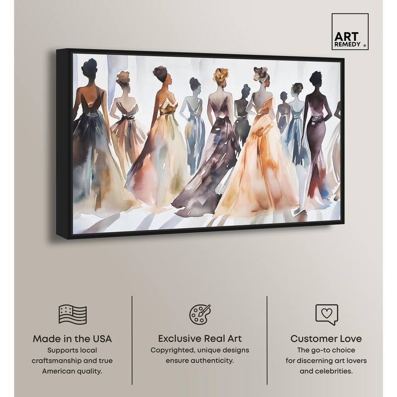 Model Lineup Canvas by Art Remedy