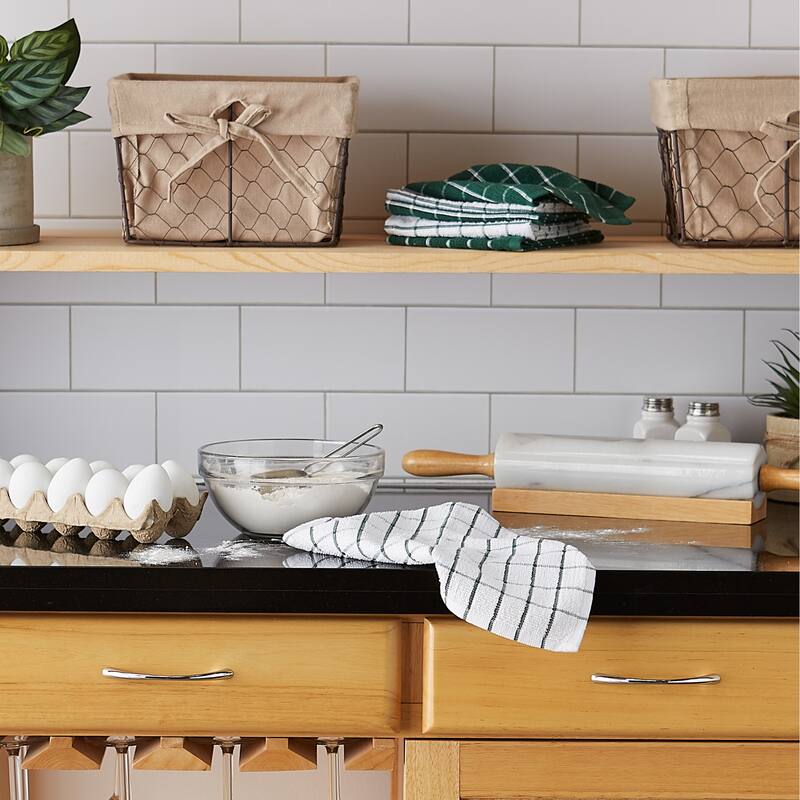 DII Artichoke Combo Windowpane Dishcloth (Set of 6)