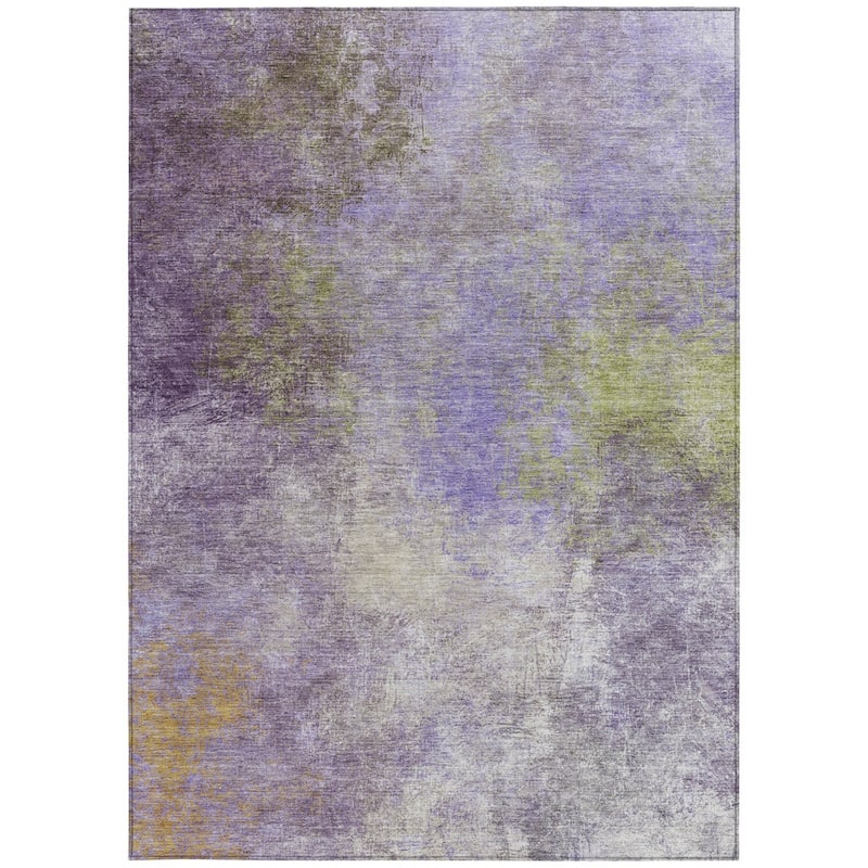 HomeRoots Abstract Transitional Rectangle Outdoor Rug