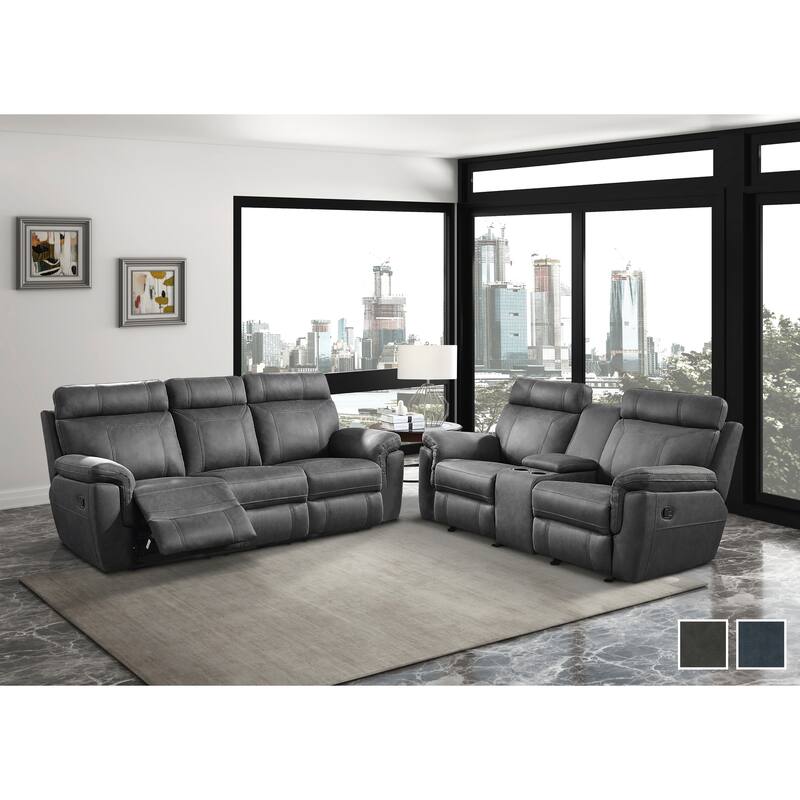 Metz 2-Piece Reclining Living Room Set