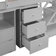 preview thumbnail 6 of 7, Twin Loft Bed with Multifunctional Movable Desk and Staircase - Flexible Design
