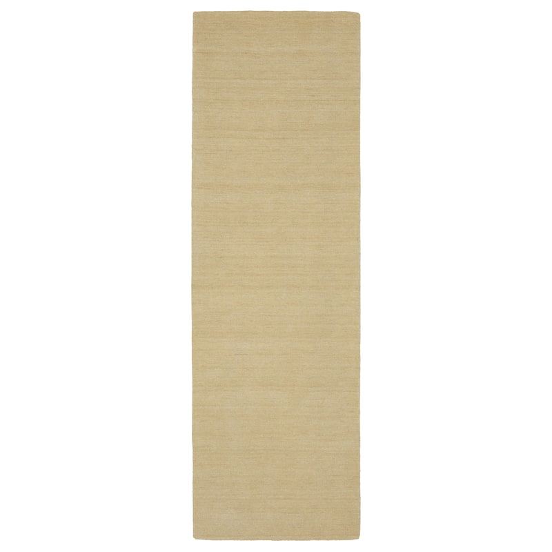 Style Haven Amara Heathered Solid Hand-Crafted Rug - 2'6" x 8' - Beige