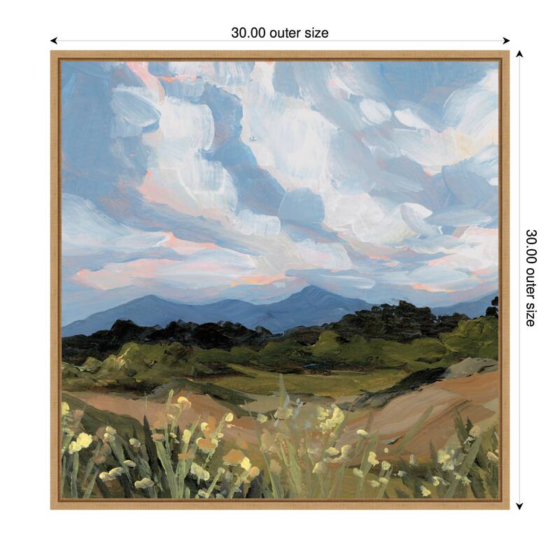 Kate and Laurel Garden of Gods by Emily Kenney Framed Canvas Wall Art Print