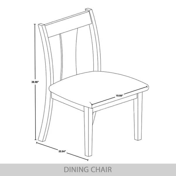 CraftPorch Vintage Style Wooden Dining Chairs (Set of 2)