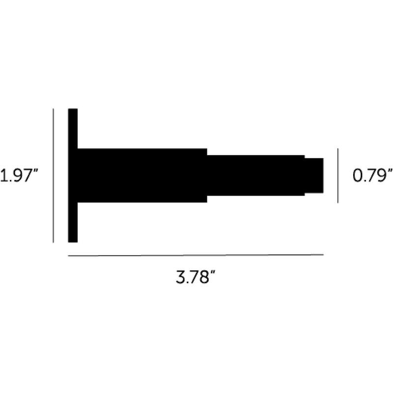 Buster + Punch NDS-02378 Cross 3-3/4" Baseboard Mounted Modern