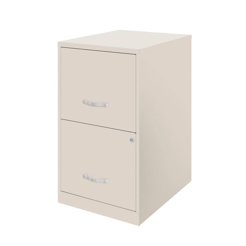 Space Solutions 18in. 2 Drawer Metal File Cabinet, Teal