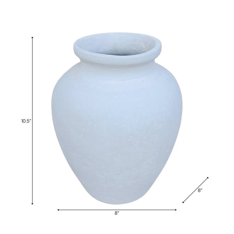 Pottery Decorative Vase Rustic Finish for Living Room or Shelf Decor