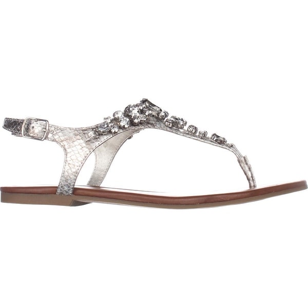 guess silver sandals