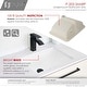 preview thumbnail 3 of 10, STYLISH Porcelain Rectangular 21 inches Undermount Ceramic Bathroom Sink with Overflow
