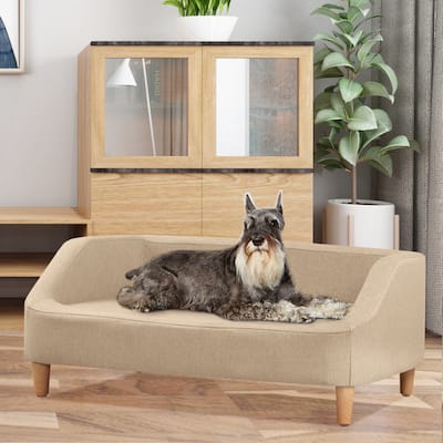 37"Pet Sofa Pet Bed Dog Sofa Cat Bed With Cushion - 37.4*24.8*15.7INCH