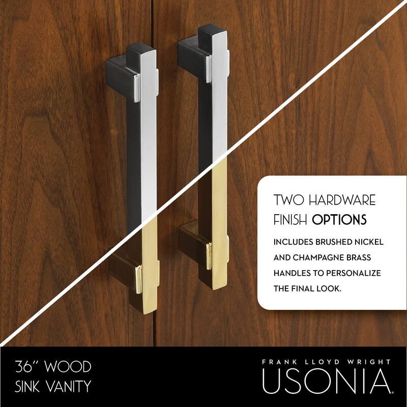 Frank Lloyd Wright USONIA® Harmony 36-inch Wood Sink Vanity