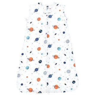 Hudson Baby Cotton Sleeveless Wearable Sleeping Bag, Sack, Blanket, Space