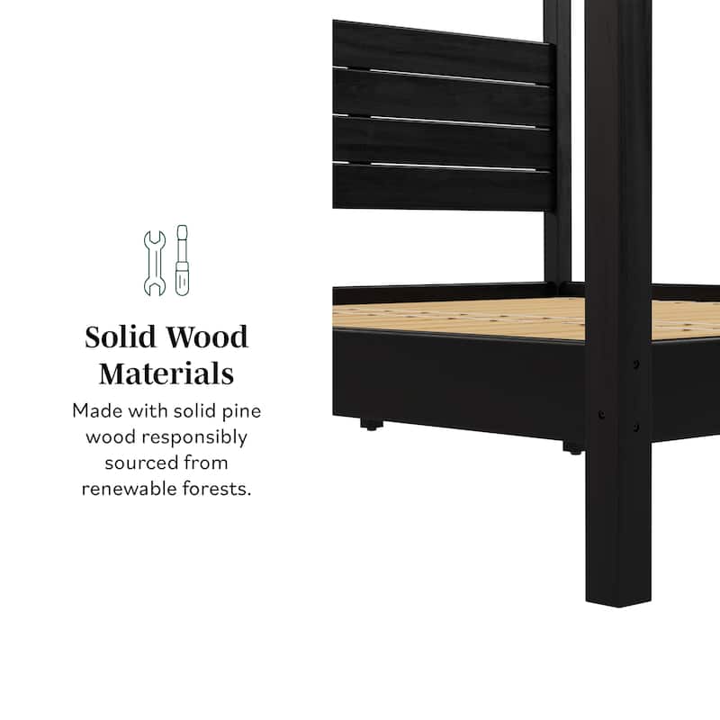 Middlebrook Designs Minimalist Canopy King Bedframe