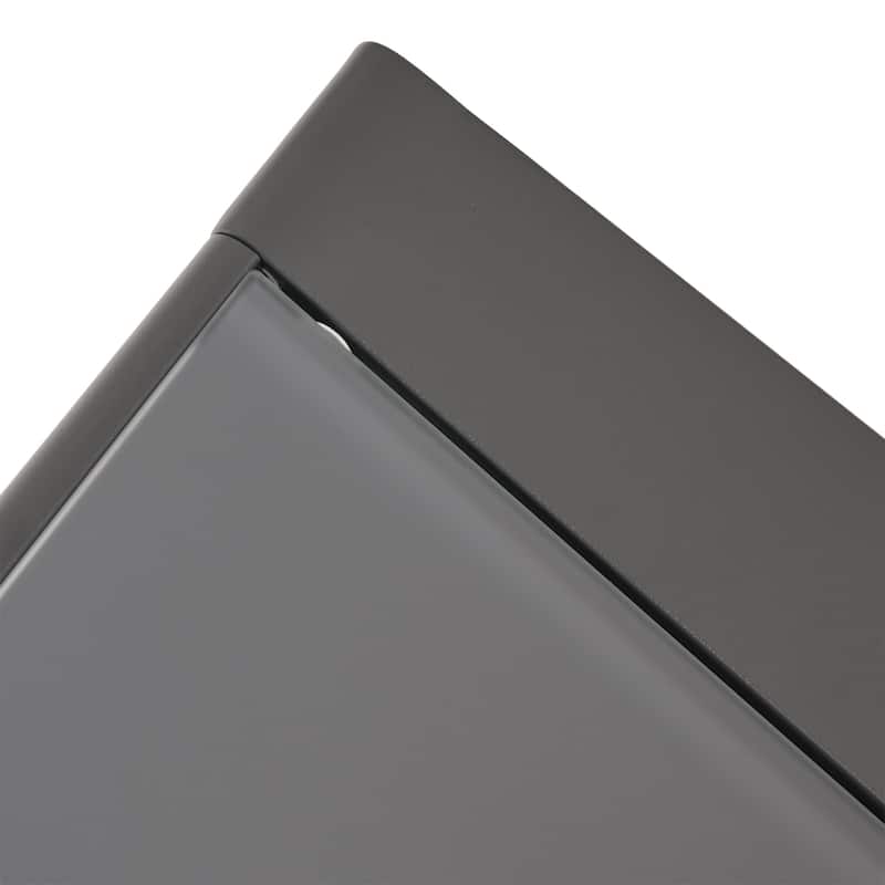 Cape Coral Outdoor Aluminum and Tempered Glass Side Table by Christopher Knight Home