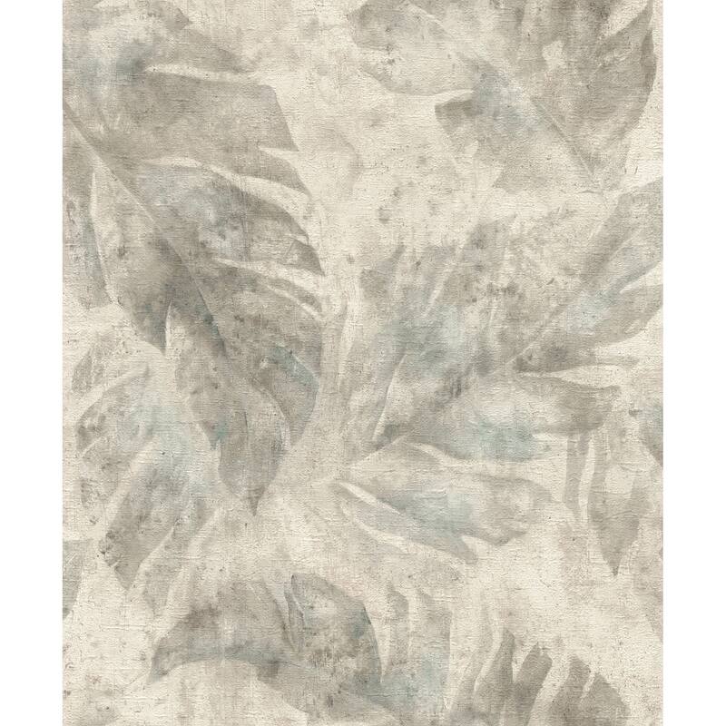 A-Street Prints Sanne Grey Palm Wallpaper