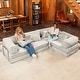 preview thumbnail 160 of 179, Jaxx Unsofa Modular Convertible Sectional Sofa with Fold Out King Sleeper Bed