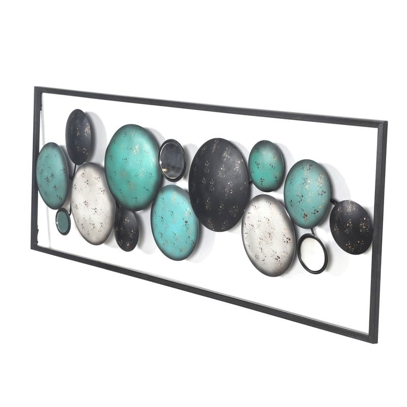 ADECO Abstract Pattern Rectangle Frame Accents Wall Decor Set of 2 - Medium