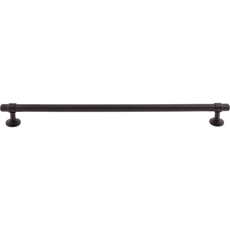 Top Knobs Ellis 12 Inch Center to Center Bar Cabinet Pull - Flat Black