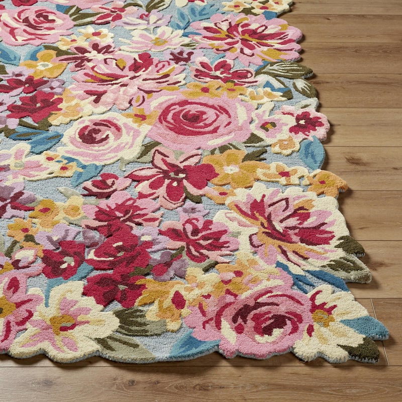 Marisela Coastal Floral and Botanical Area Rug