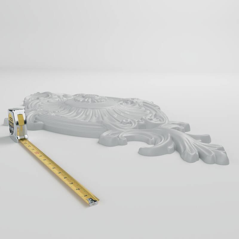 44 1/4"H x 22 3/8"W x 2 3/8"P Roshan Ceiling Medallion - 44 1/4"H x 22 3/8"W x 2 3/8"P