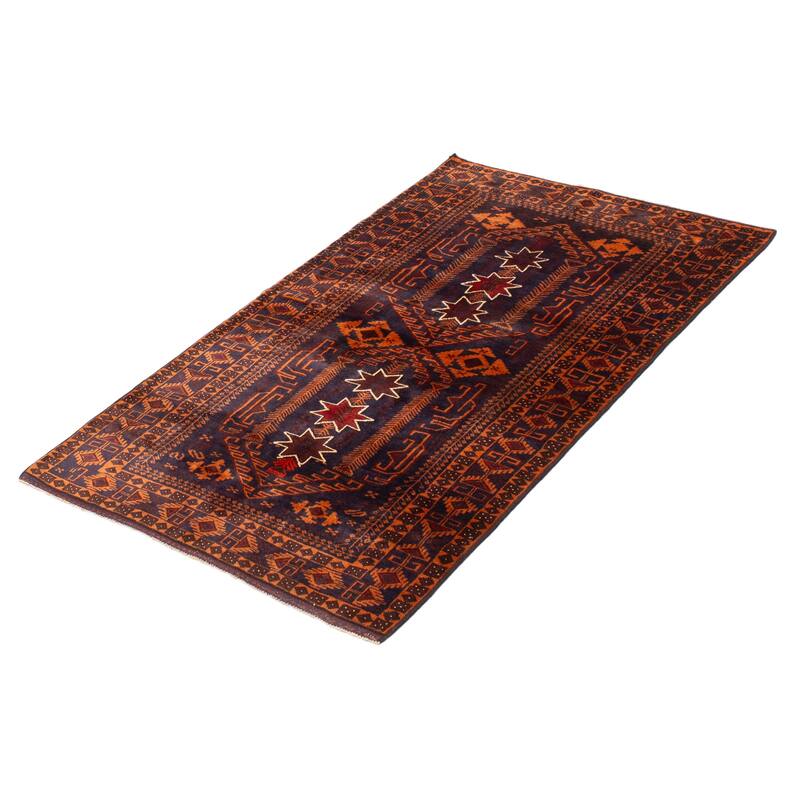 Teimani Navy Rug 3'9" x 6'4" - 3'9 x 6'4