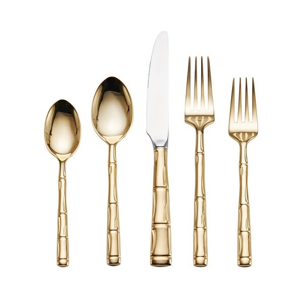 Wallace Bamboo Gold 20-Piece Flatware Set - Bed Bath & Beyond