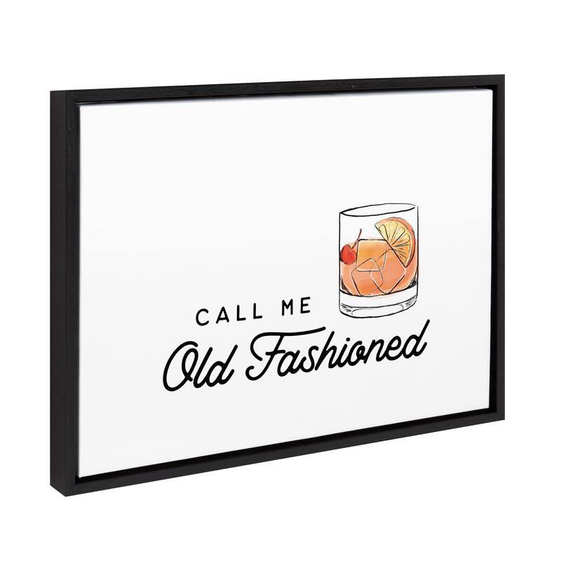 Kate and Laurel Sylvie Call Me Old Canvas by The Creative Bunch Studio