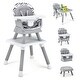 preview thumbnail 15 of 33, Baby High Chair, 8 in 1 Convertible Highchair, Table & Chair Set | Toddler Chair w/Safety Harness, Removable Tray Chevron