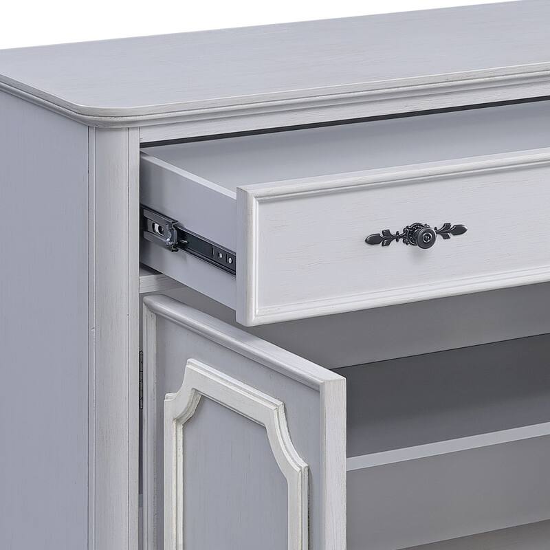 Versatile Double-Door Cabinet with Storage Drawer for Organized Living