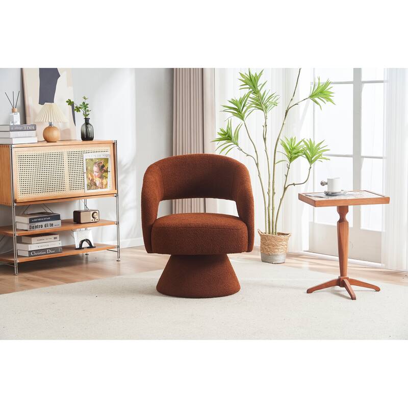 Round Barrel Chair in Fabric