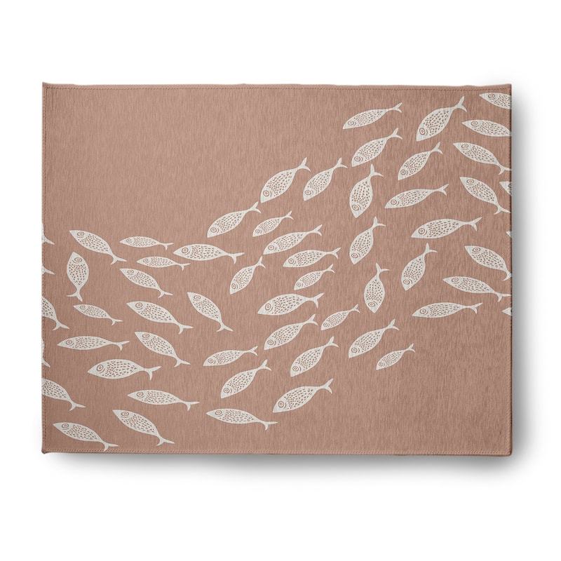 Escuela Nautical Indoor/Outdoor Rug - Mauve - 8' x 10'