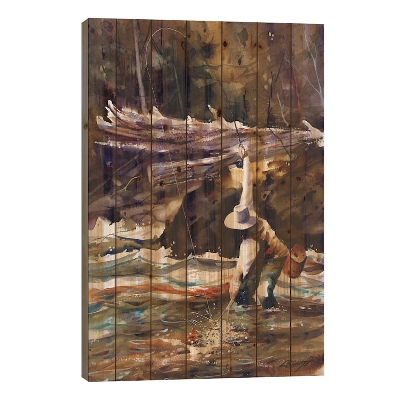 Almost There Print On Wood by Dean Crouser - Multi-Color - 26x18x1.5
