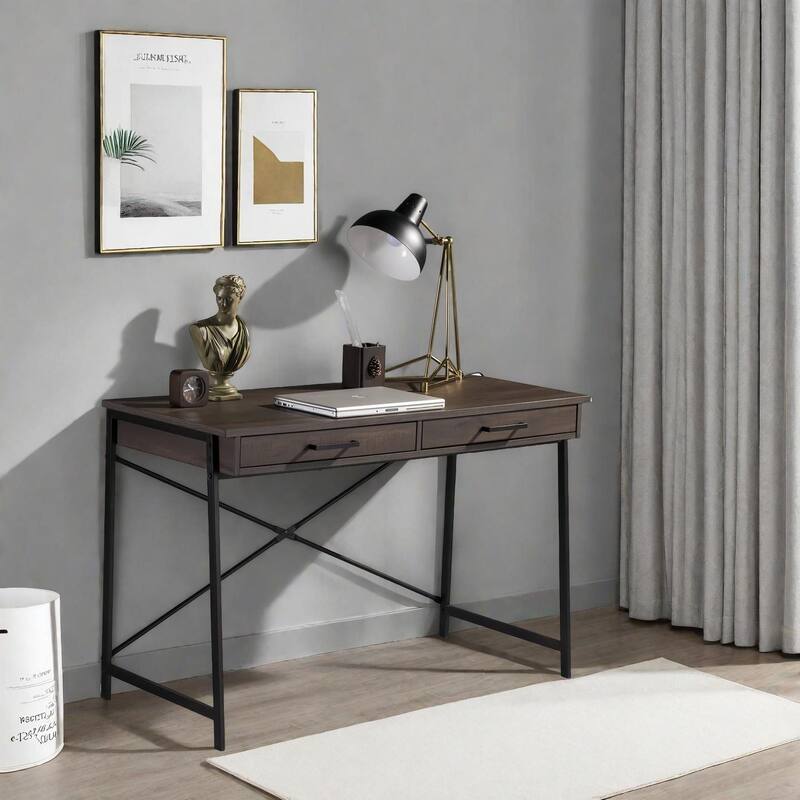 L Shaped Corner Computer Desk Home Office Workstation with Large Writing Surface, Space Saving Design for PC & Laptop - Beige