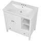 preview thumbnail 8 of 28, 30 in. W x 18. in D. x 32 in. H Bath Vanity with White Ceramic Top