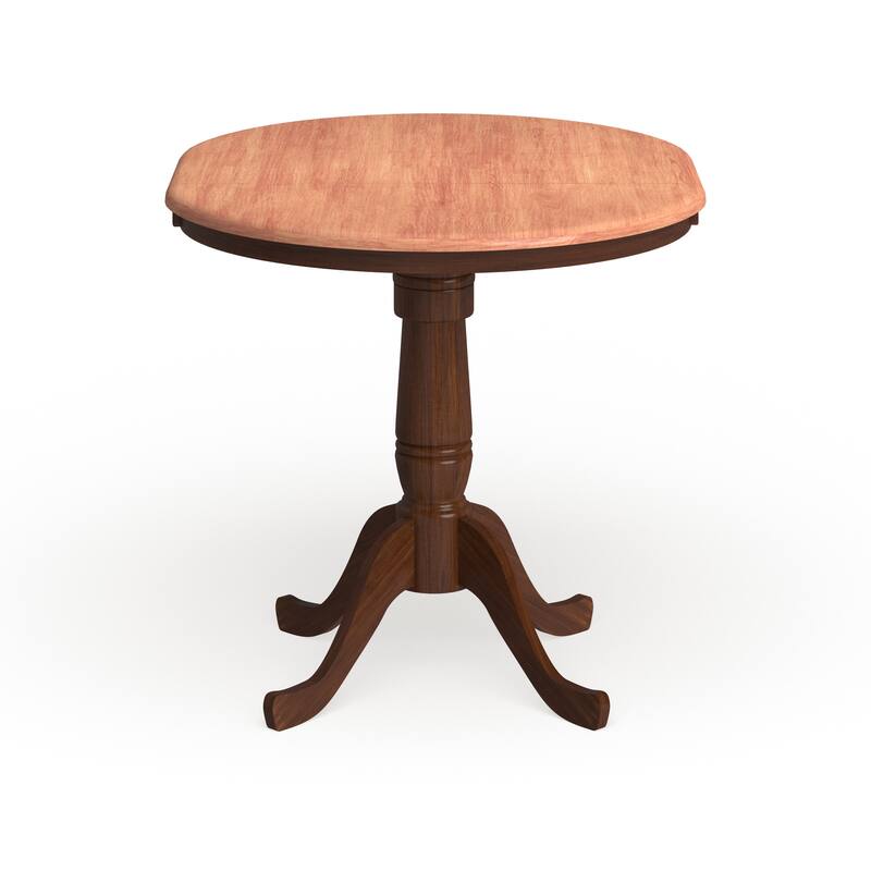 Copper Grove 36-inch Round Pedestal Table with 12-inch Leaf