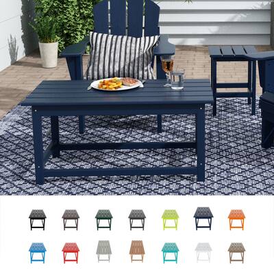 POLYTRENDS Laguna 36-inch Poly Eco-Friendly All Weather Coffee Table