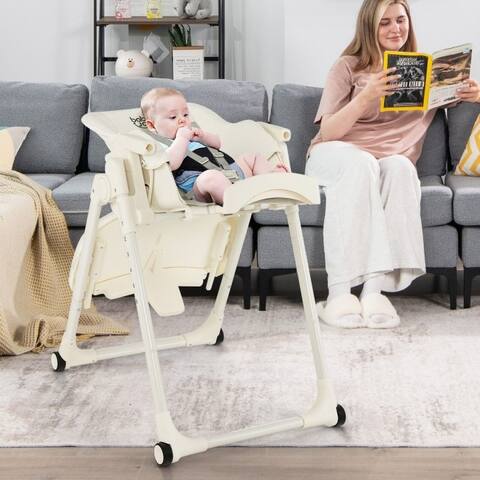 4-in-1 Baby High Chair with 6 Adjustable Heights - 32" x 23" x 42" (L x W x H)