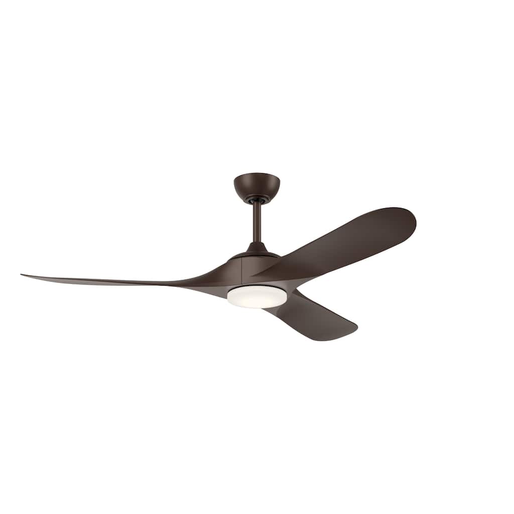 Kichler Lighting Mylo 60 Inch WeatherPlus Ceiling Fan with Satin Etch Cased Opal Glass