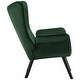 preview thumbnail 25 of 92, Upholstered Wingback Armchair Leisure Accent Chair, Single - 40.55" H x 28.34" W x 33.1" D